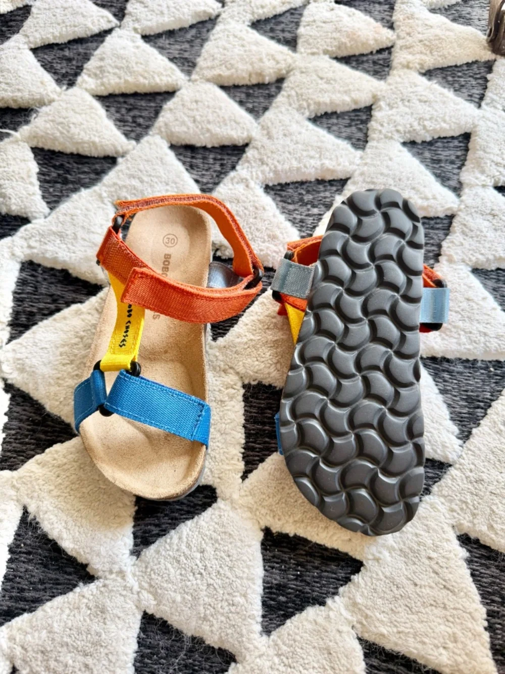 NIB Bobo Choses Color Block Strap Sandals J12
